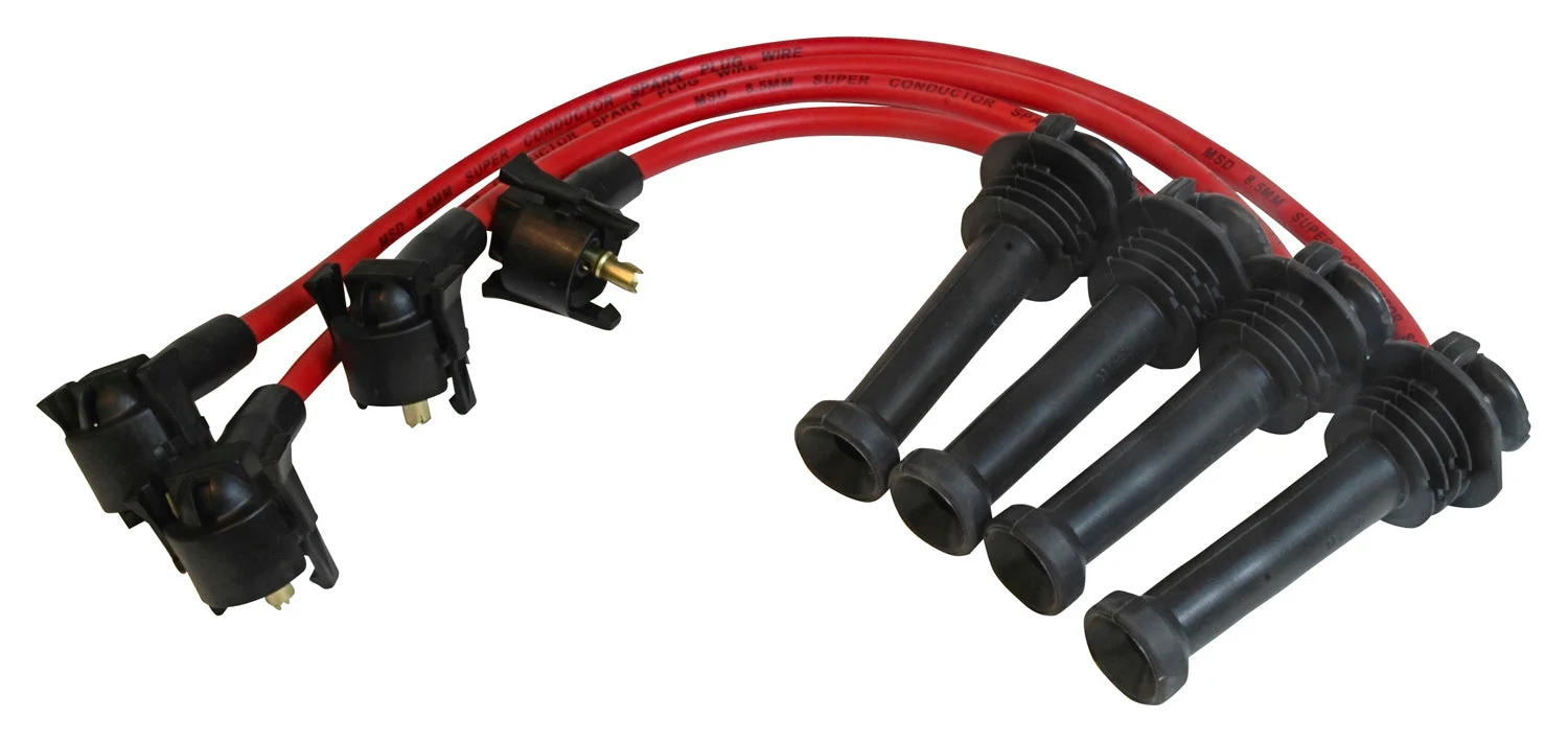 Super Conductor Spark Plug Wire Set, ’98-’01 Ford ZX-2, 2.0L, 4 cyl