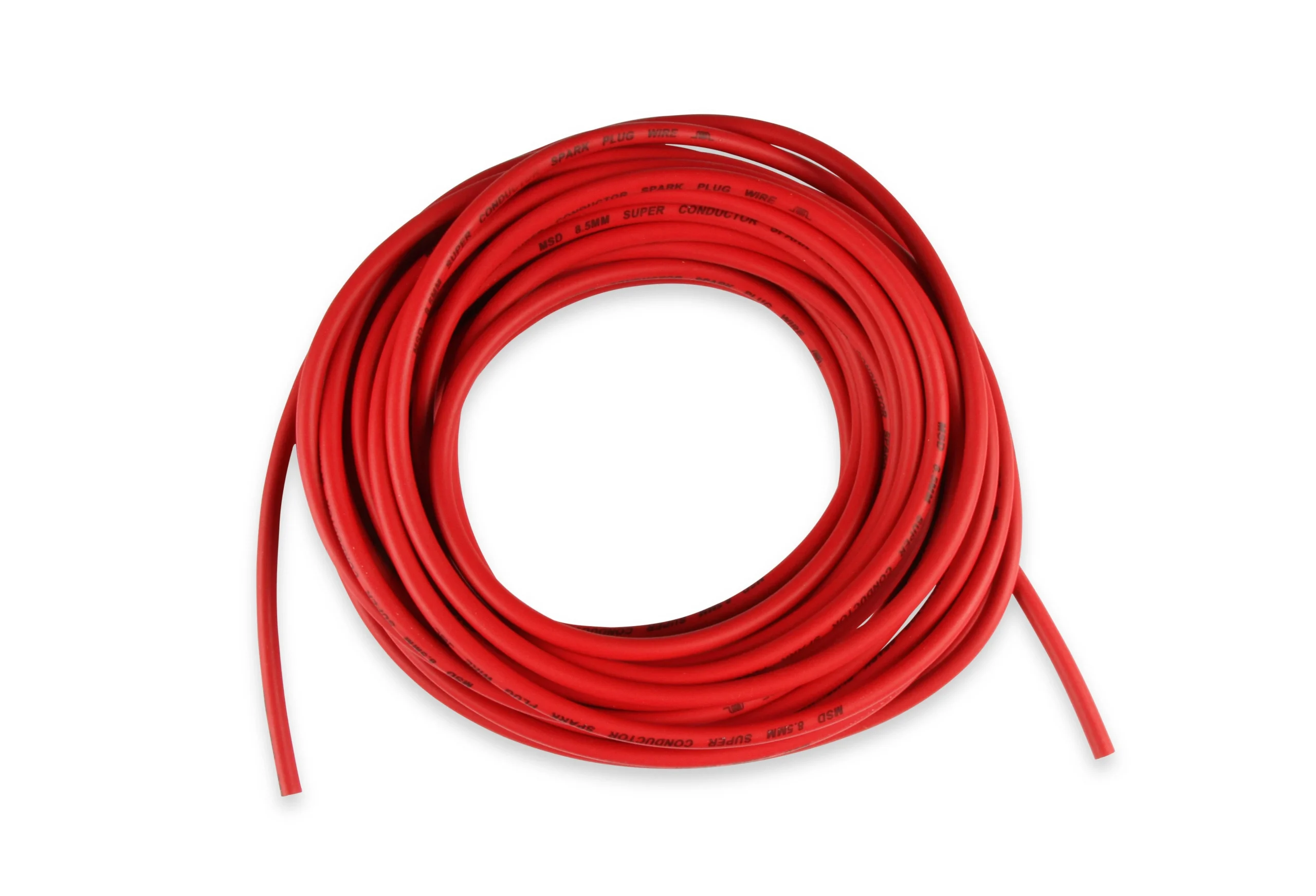 8.5mm Super Conductor Spark Plug Wire, Red, Low Resistance, 50 Ft