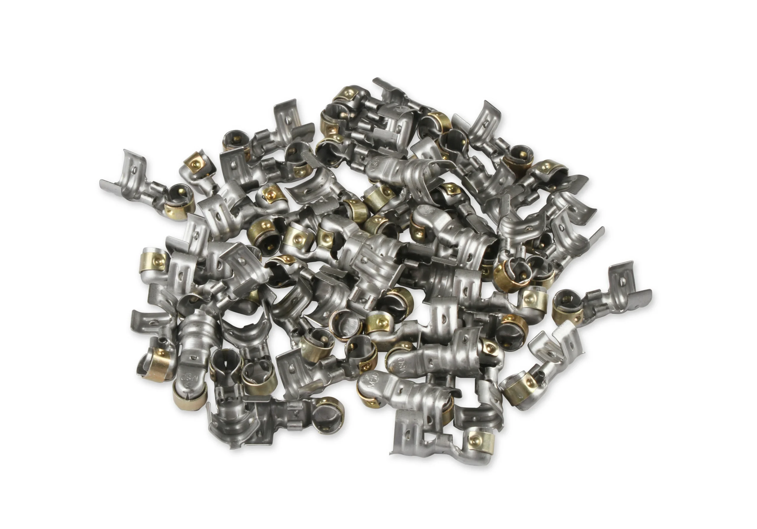 Spark Plug Terminals, 90 Degrees Dual Crimp, Stainless SteelQty 50
