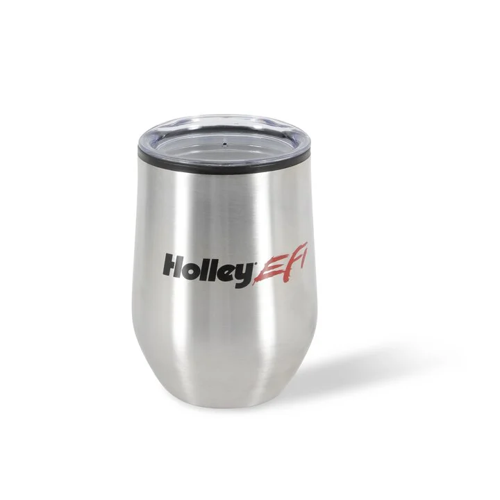 Holley EFI 12 oz. Stainless Steel Wine Glass Tumbler