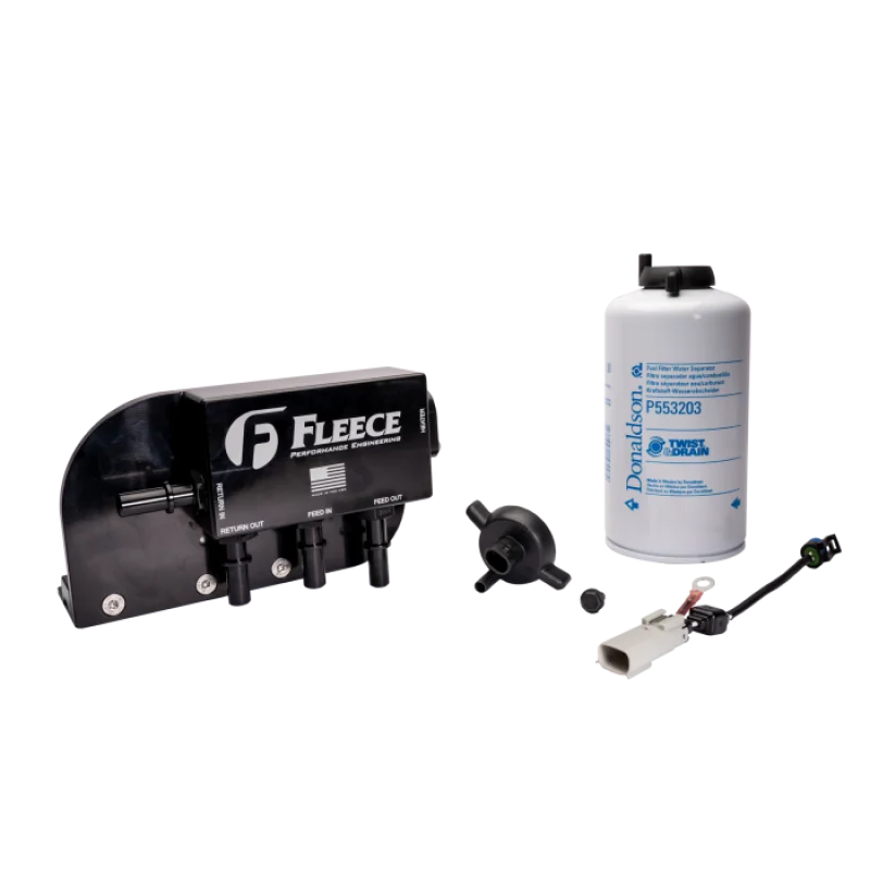 Fleece Performance 17-26 Ford F250-550 Powerstroke Under Bed Fuel Filter Assembly