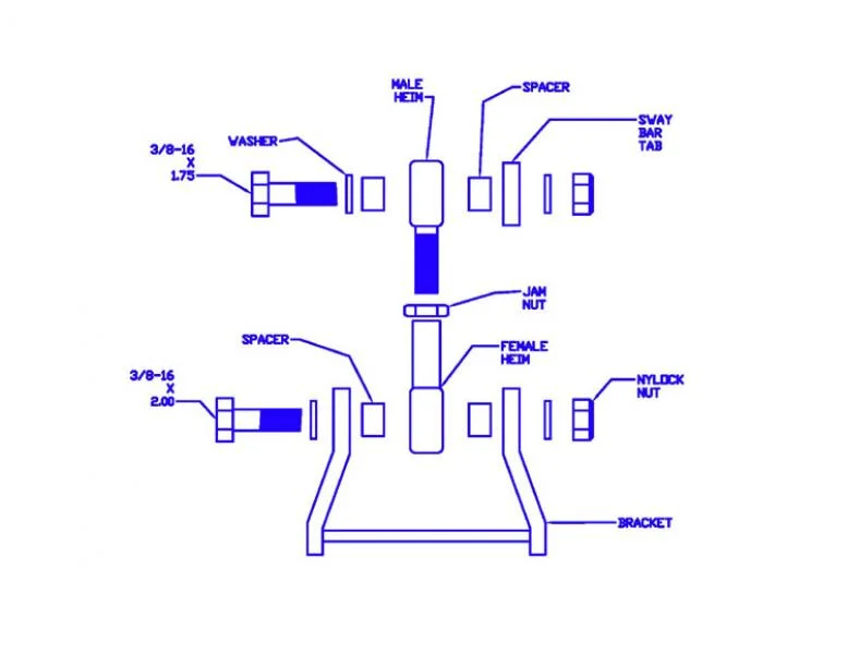 Progress Sway Bar Adapter Kit Honda Civic (01-05) Rear - 65.1006
