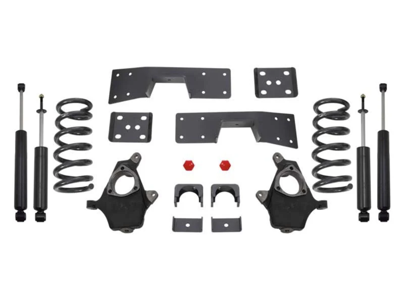 MaxTrac 99-06 GM C1500 2WD V6 4in/6in Lowering Spindle Kit