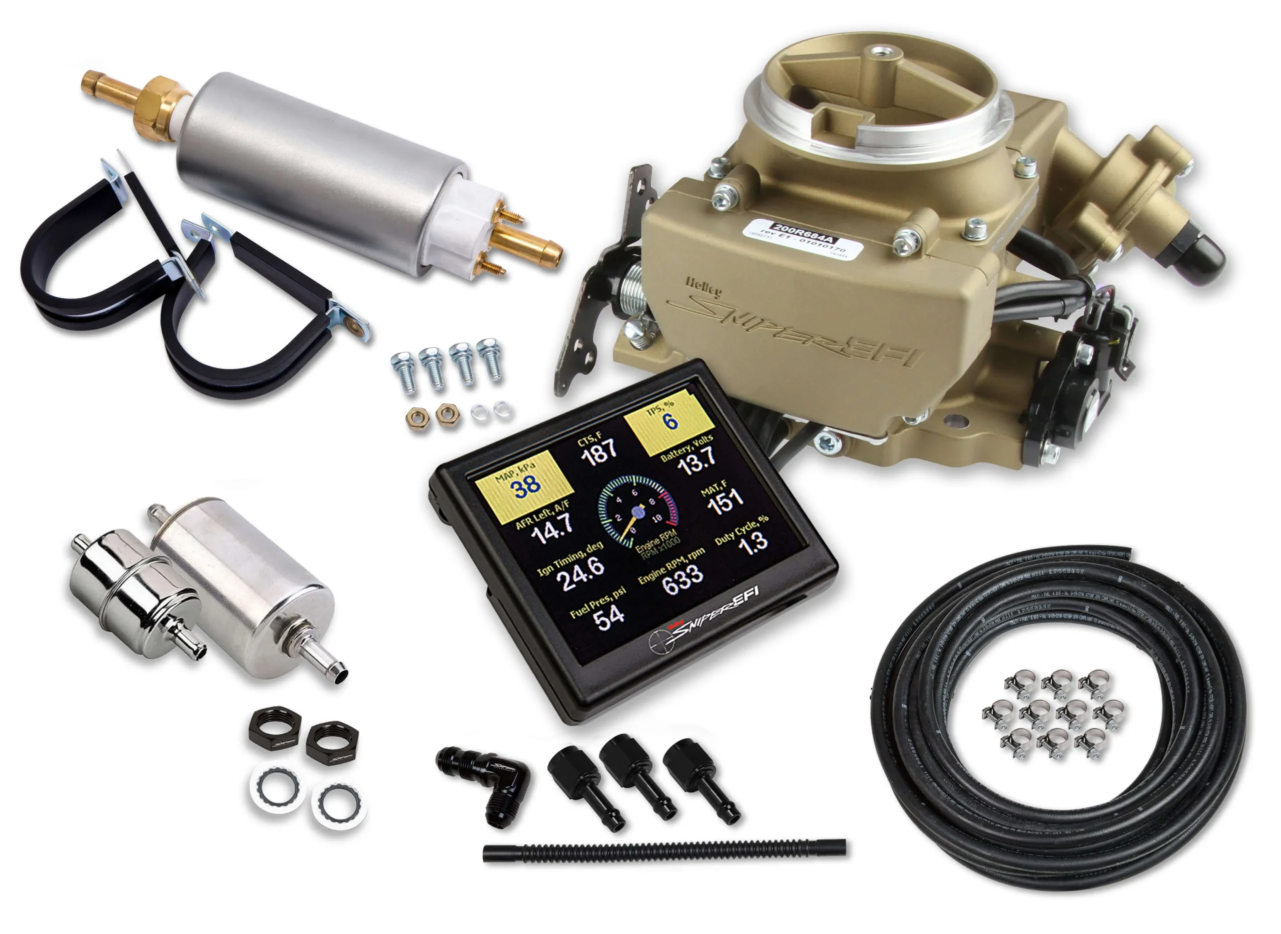 Holley Sniper EFI 2GC Large Bore Master Kit - Classic Gold