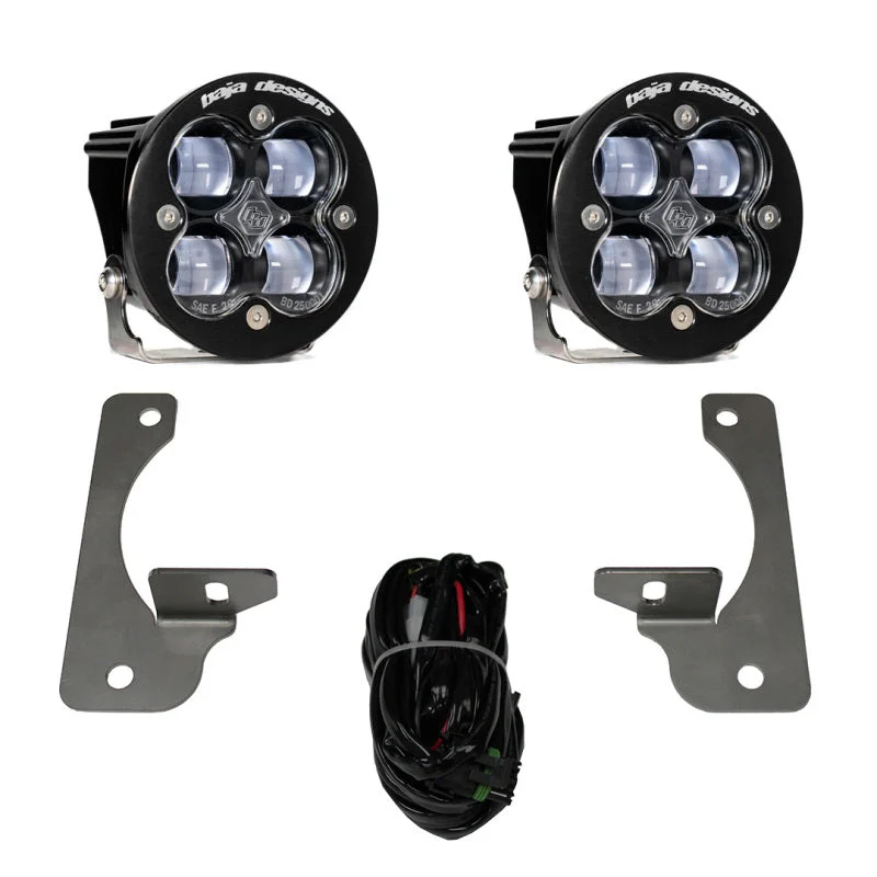 Baja Designs 07-18 Wrangler JK w/Premium OE Bumper Squadron R SAE Fog Pocket Kit