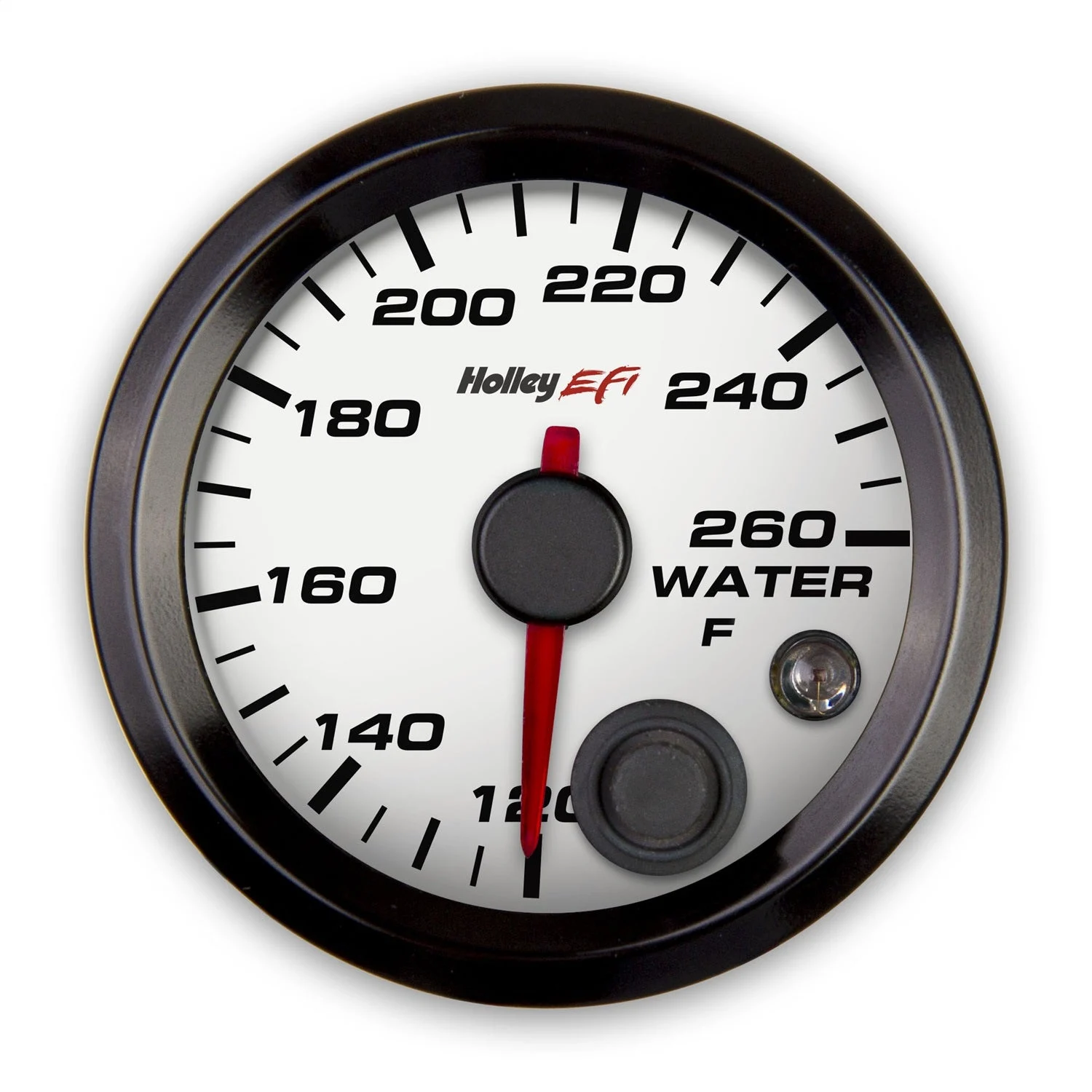 Standard 2-1/16" size - 120°-260° - White Face - Black Bezel