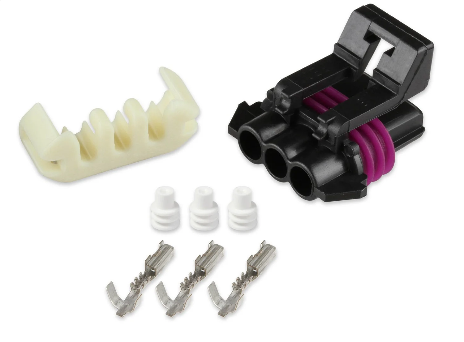 METRIPACK, 3 CAVITY, FEMALE, BLACK   REPLACEMENT CONNECTOR FOR 554-118