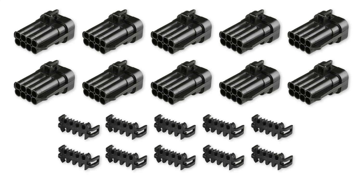 METRIPACK, 8 PIN, MALE, BLACK (10-PACK)