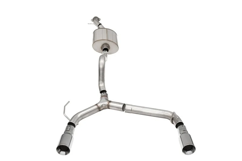 Corsa 21-25 Ford Bronco 2.7L 2-Door 2.75in Cat-Back Dual Rear Exhaust w/4in Straight-Cut Polish Tips