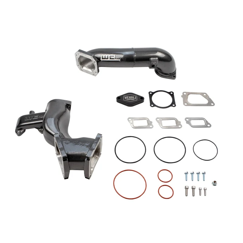 Wehrli 11-16 Chevrolet 6.6L LML Duramax High Flow Y-Bridge Kit - Bengal Silver
