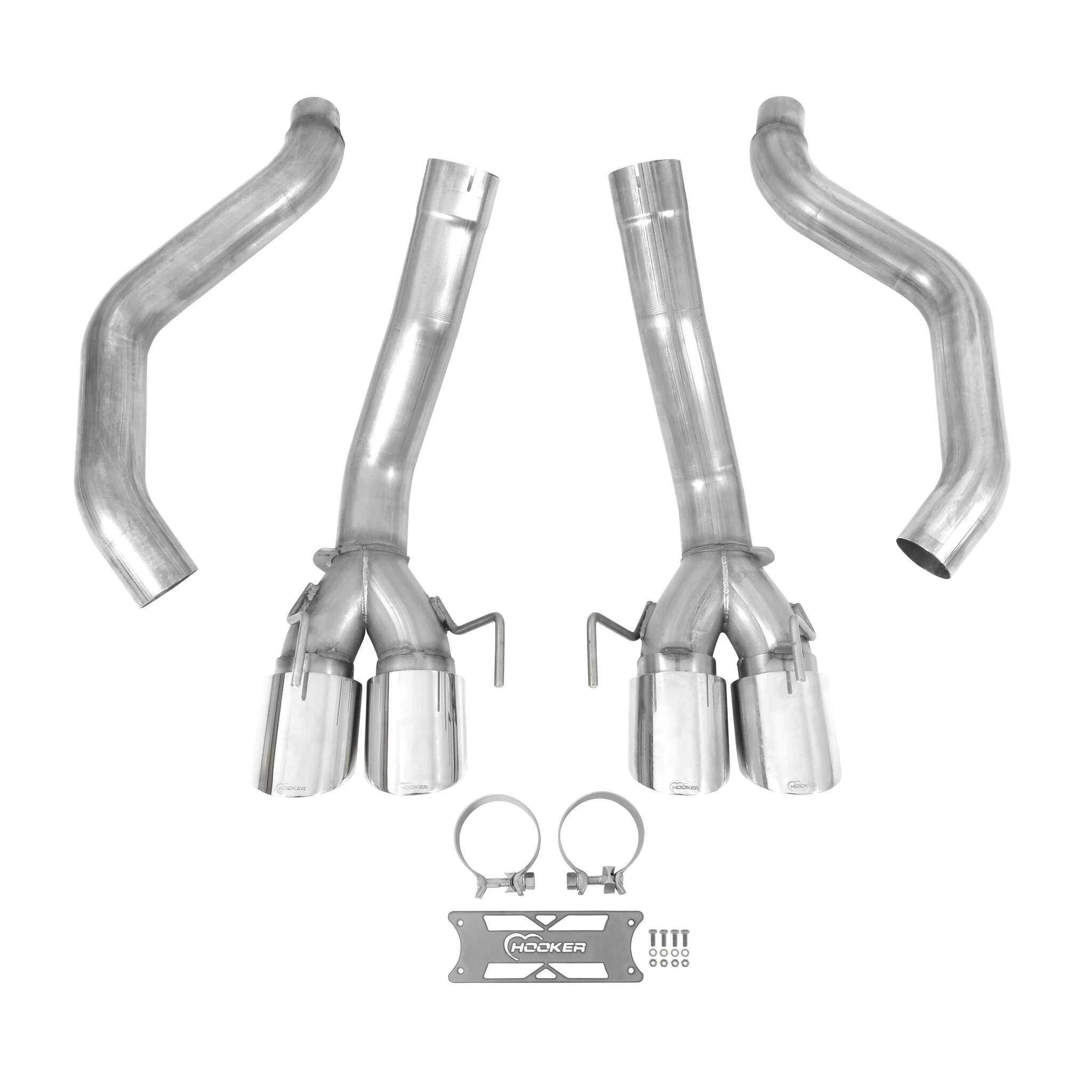 2005-2008 C6 Corvette Axle-Back 3 inch Exhaust system without Mufflers, 304 SS