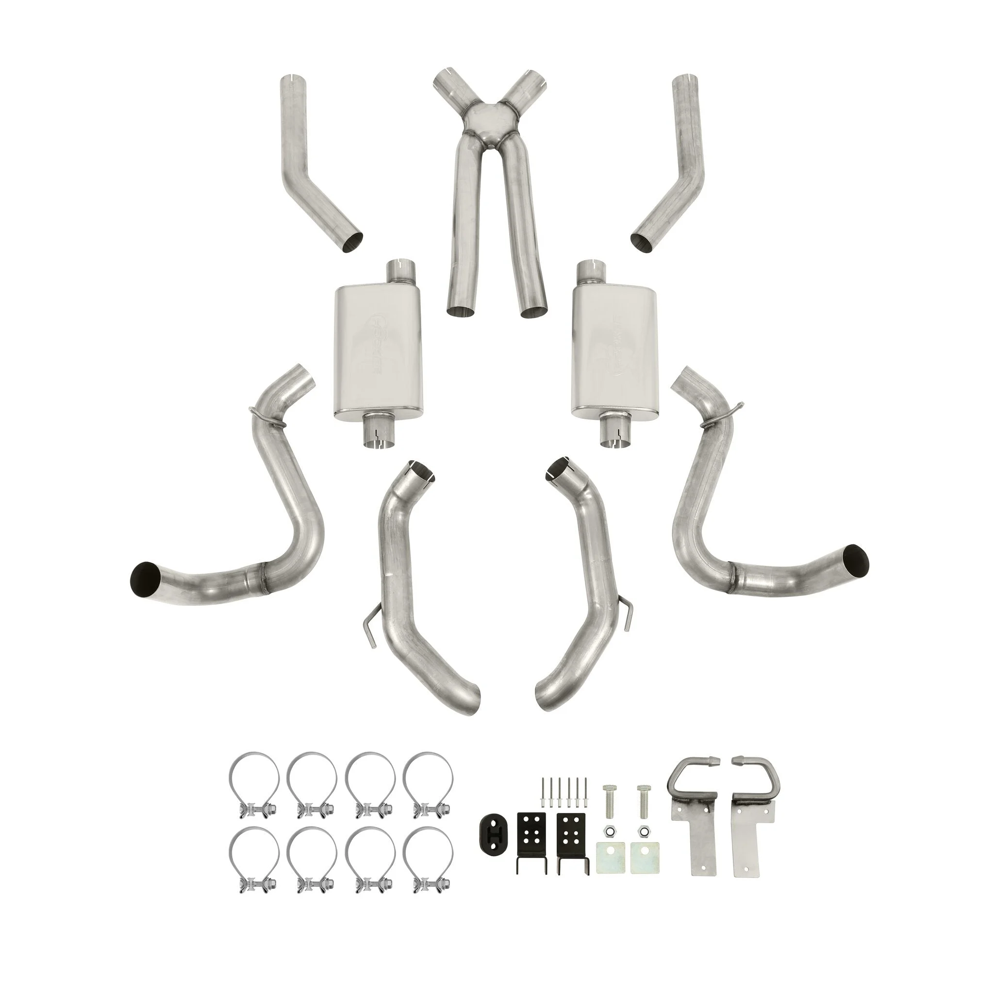 Hooker BlackHeart LS Swap Header-Back Exhaust - Stainless Steel