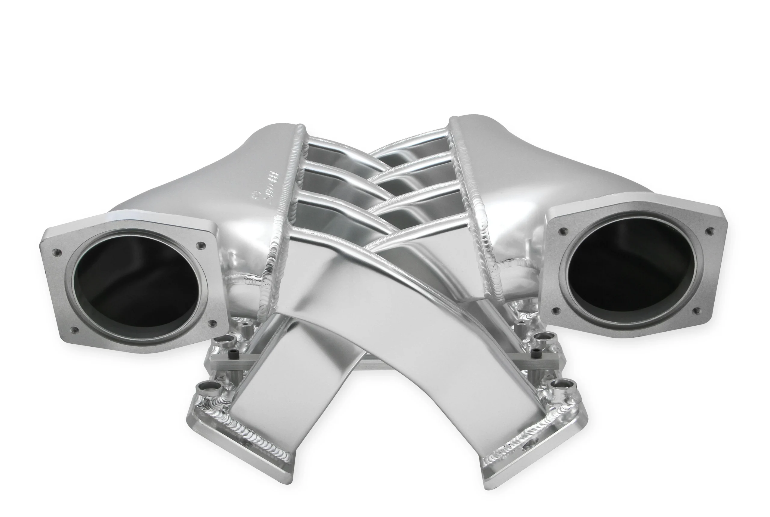 Sniper EFI Fabricated Intake Manifold Dual Plenum 92mm LS1/2/6, Rail Kit - Slvr