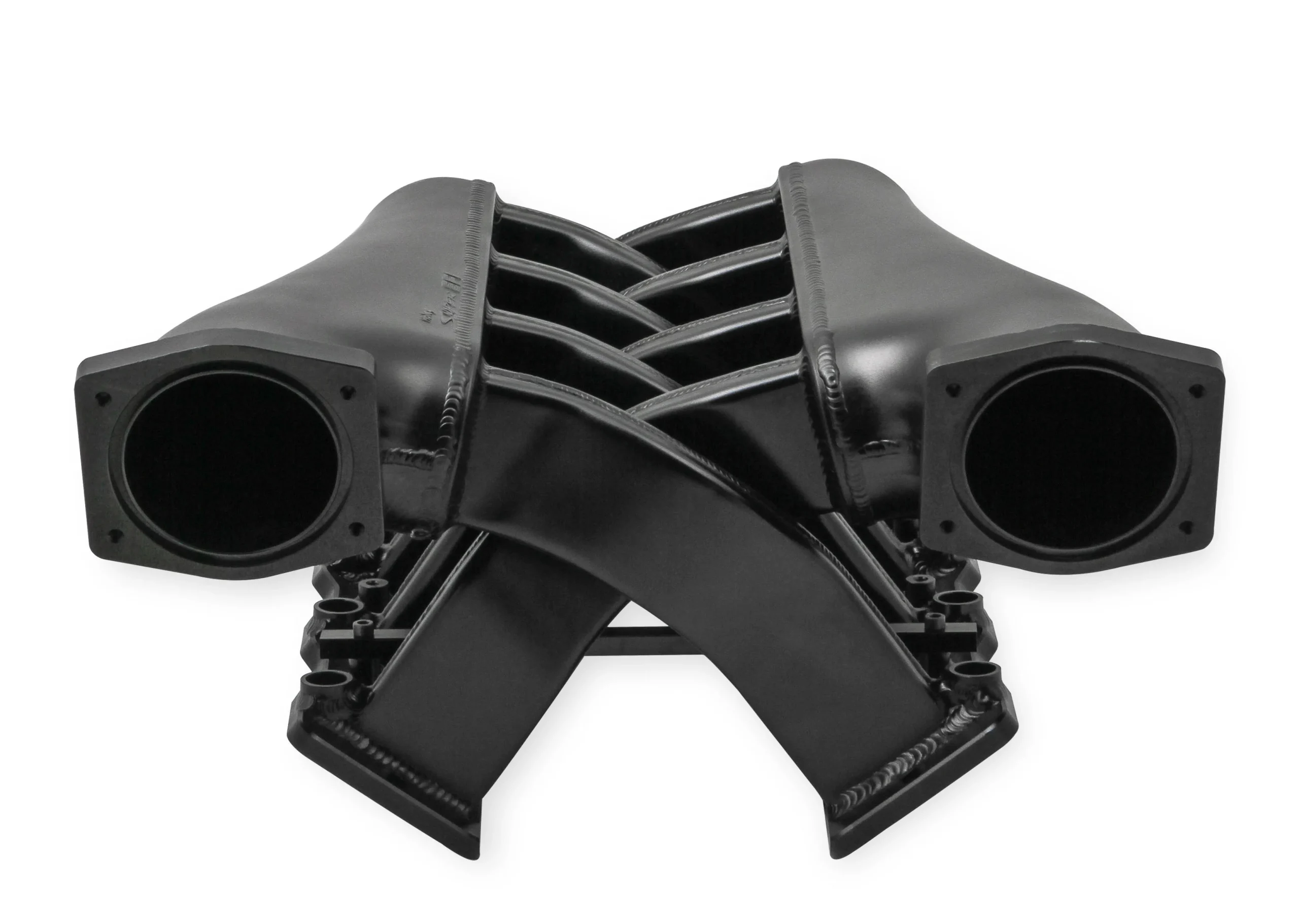 Sniper EFI Fabricated Intake Manifold Dual Plenum 92mm LS1/2/6, Rail Kit - Blk