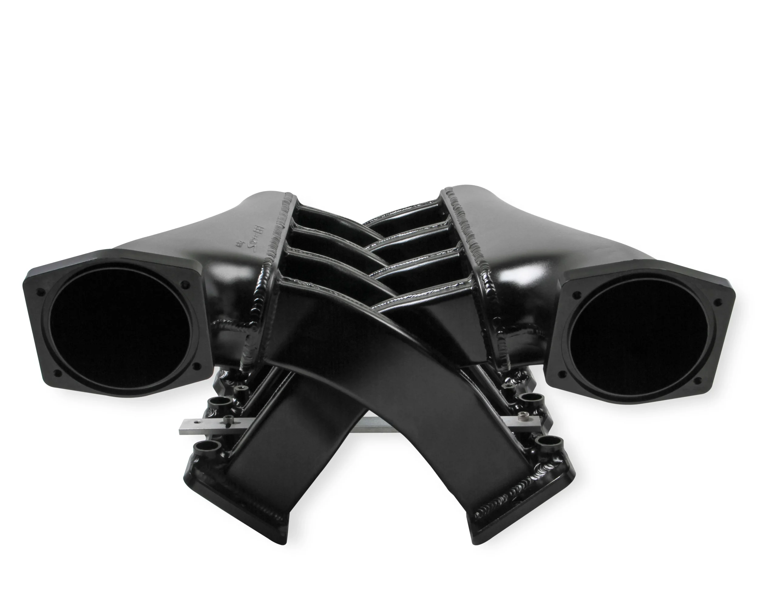 Sniper EFI Fabricated Intake Manifold Dual Plenum 102mm LS1/2/6, Rail Kit - Blk