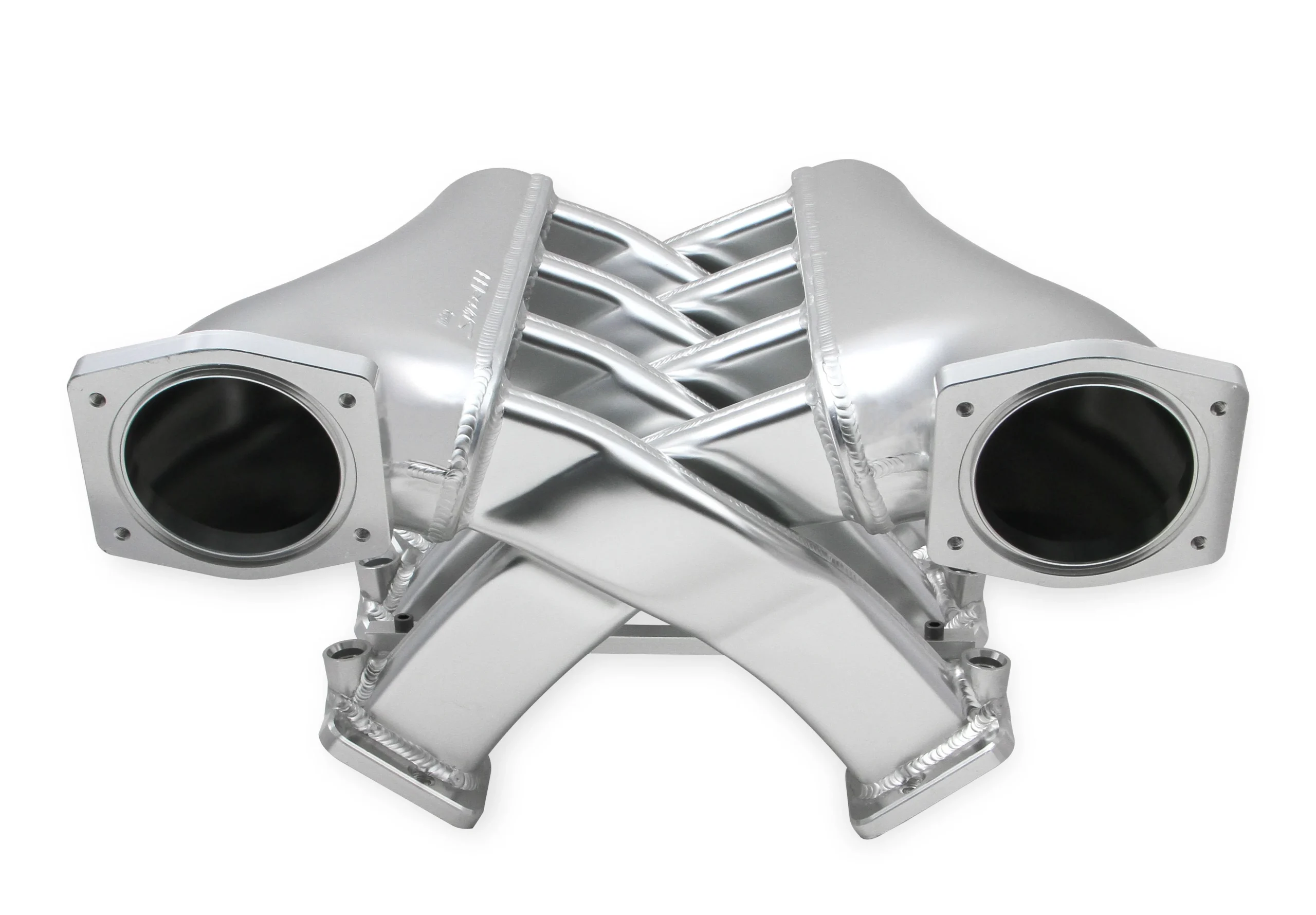 Sniper EFI Fabricated Intake Manifold Dual Plenum 92mm LS3/L92, Rail Kit - Slvr