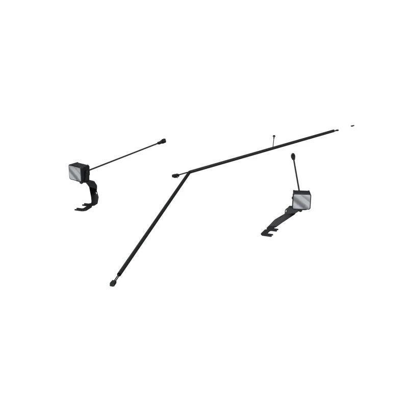 MBRP Ditch Light Kit Amber Flood Beam Ford Ranger Raptor 24-26 Upfitter Switch Models Only