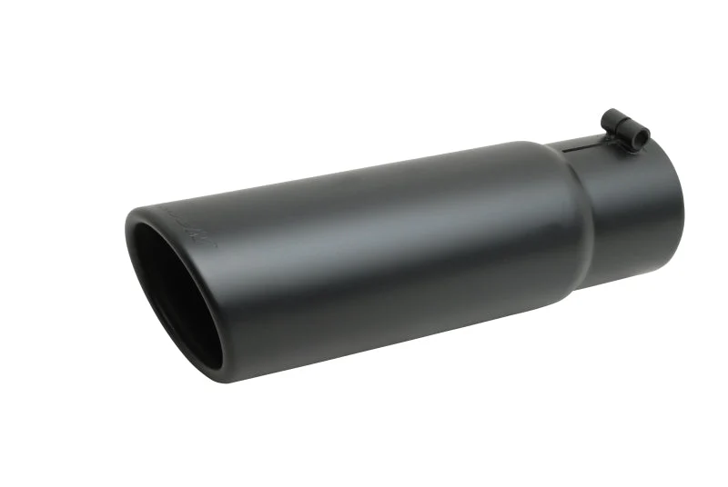 Gibson Rolled Edge Slash-Cut Tip - 5in OD/3.5in Inlet/12in Length - Black Ceramic