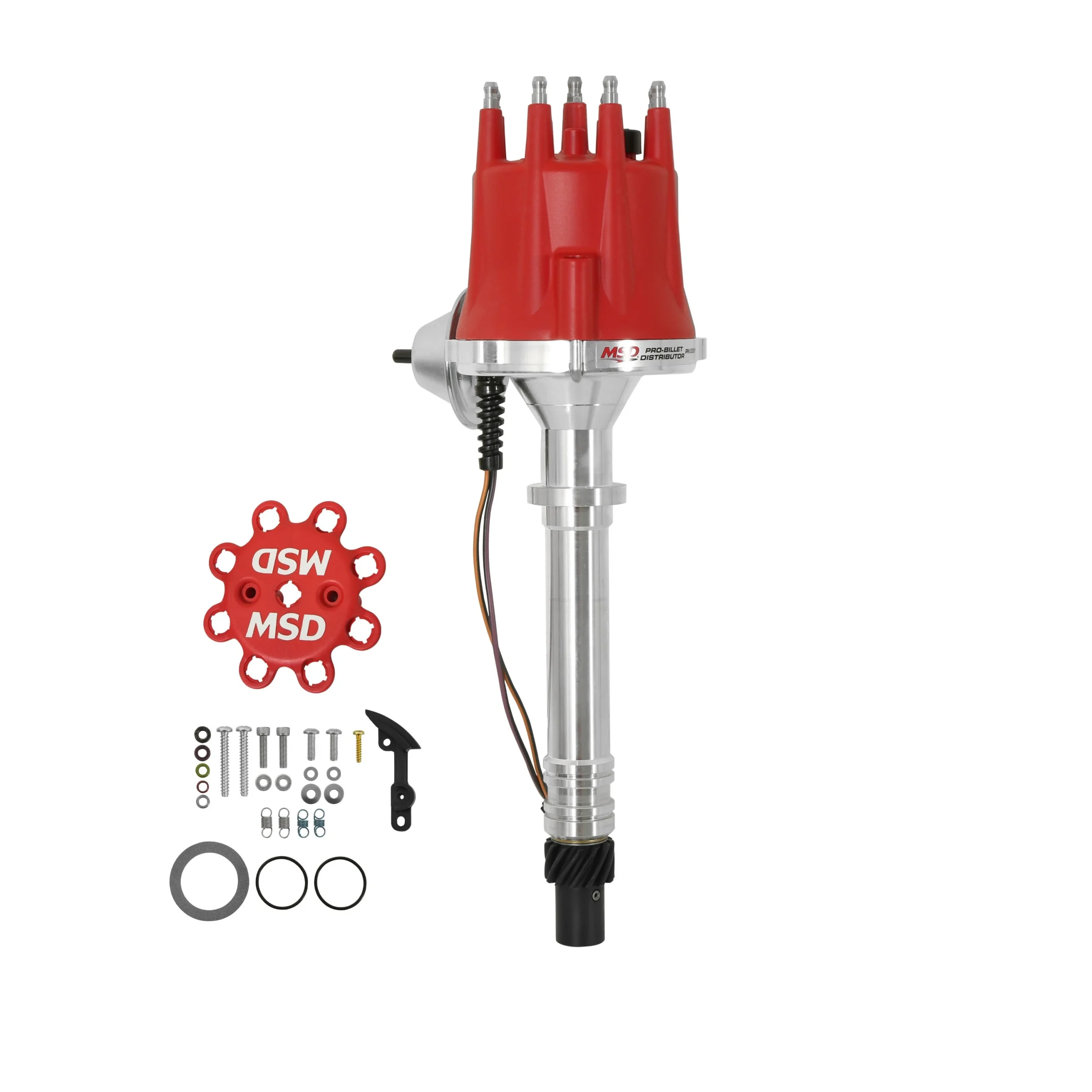 Includes vacuum advance and must be used with an MSD 6, 7 and 8-series ignition.