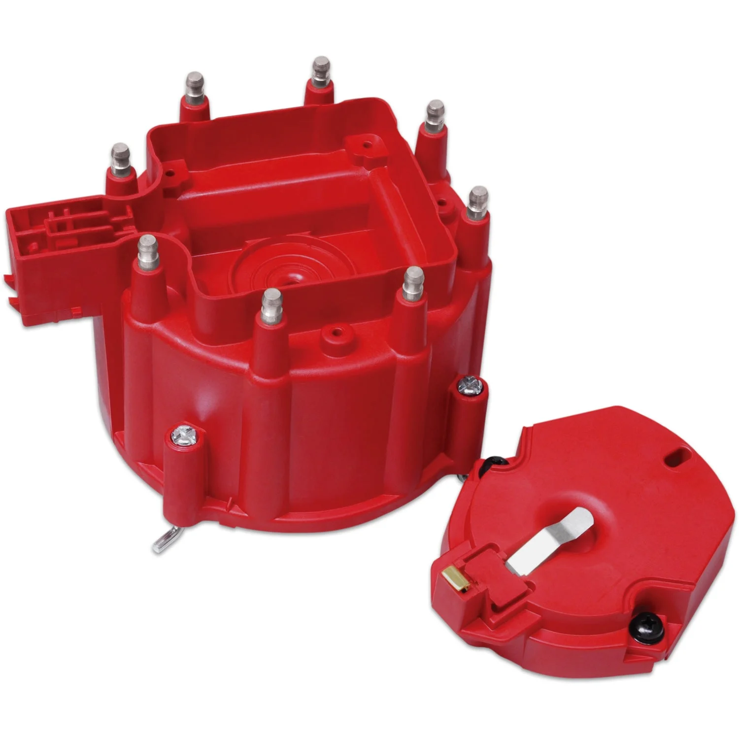 MSD Distributor Cap and Rotor - GM HEI - Red
