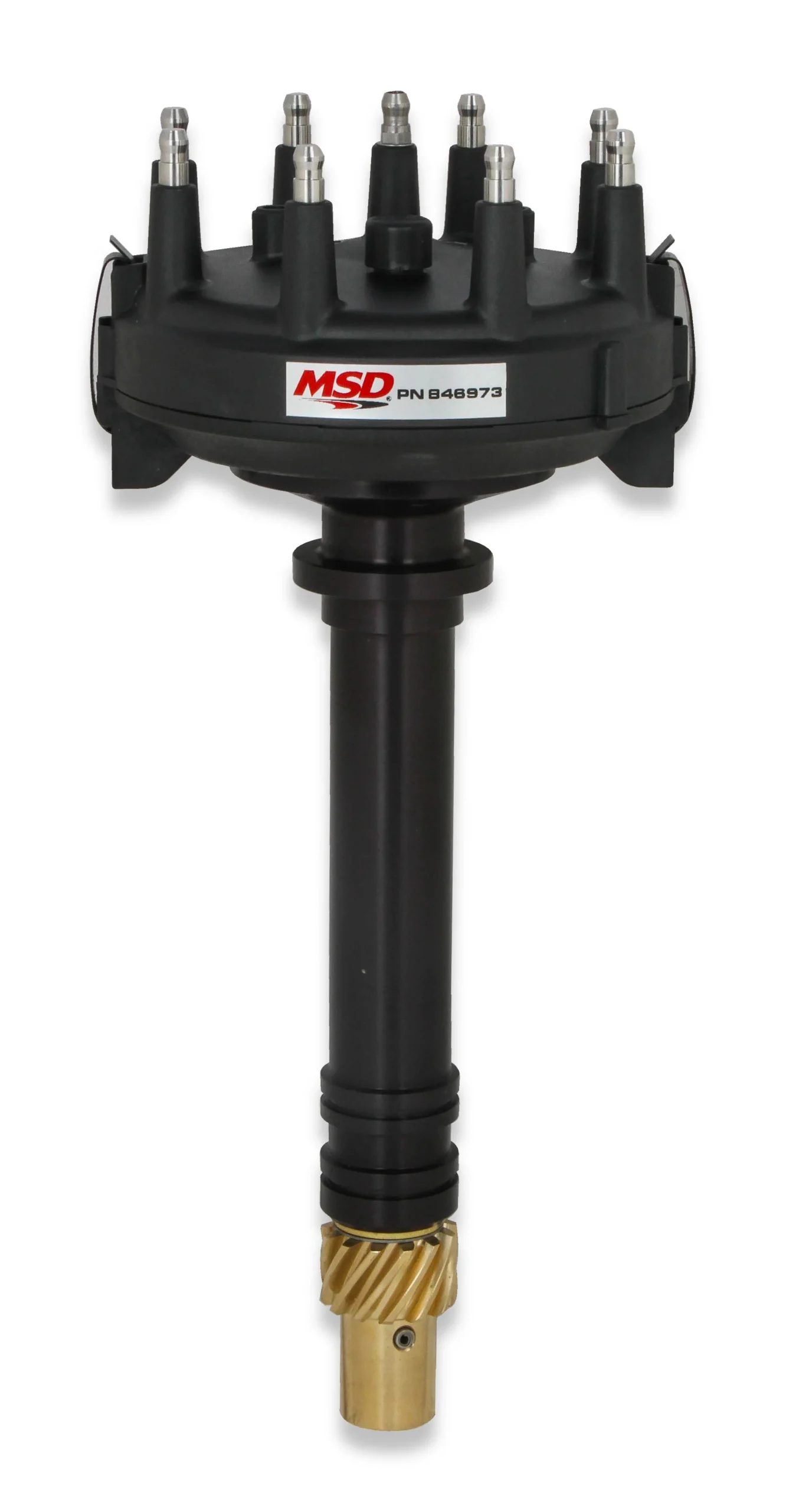 MSD Black Chevy Low-Profile Crank Trigger Distributor