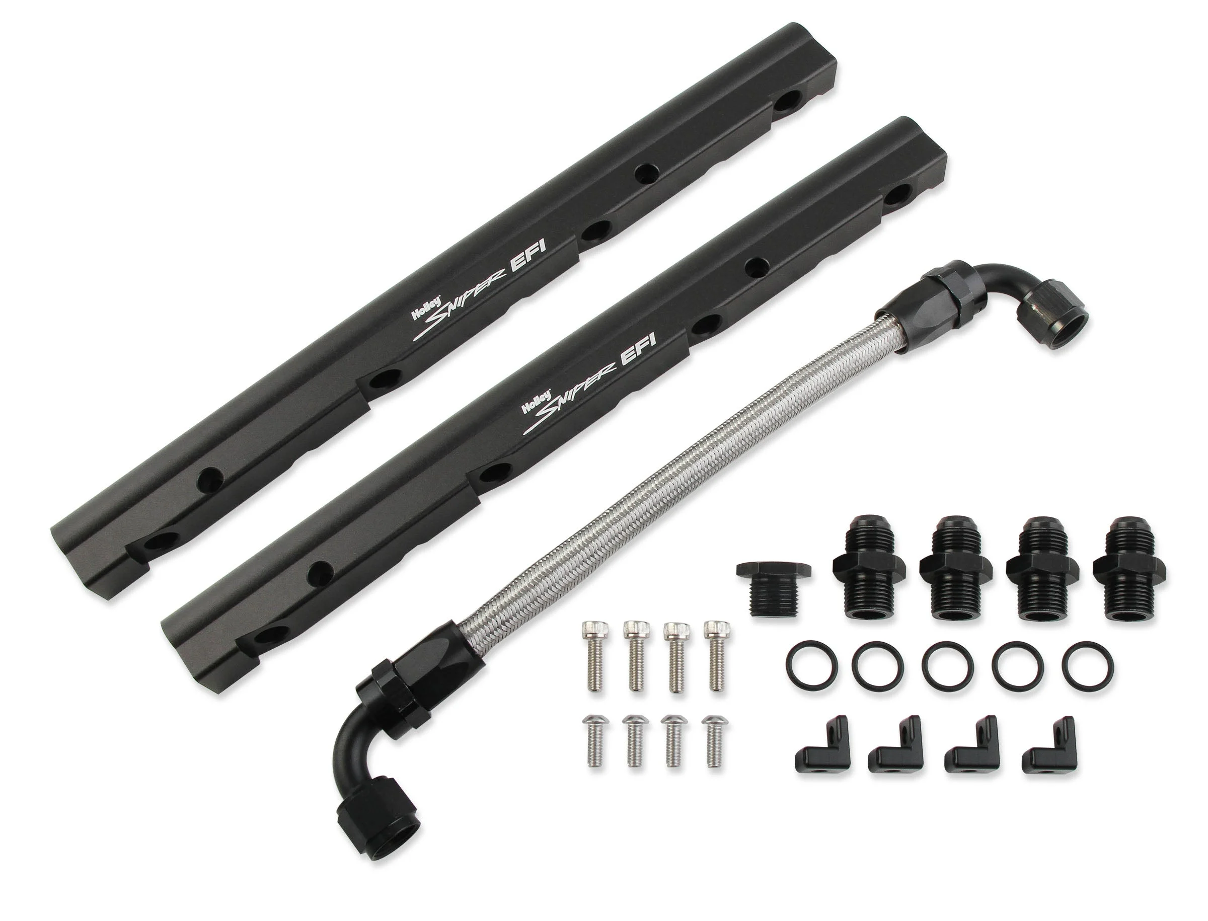 Fuel Rail Kit with Holley Sniper EFI logo for LS3 intake manifolds