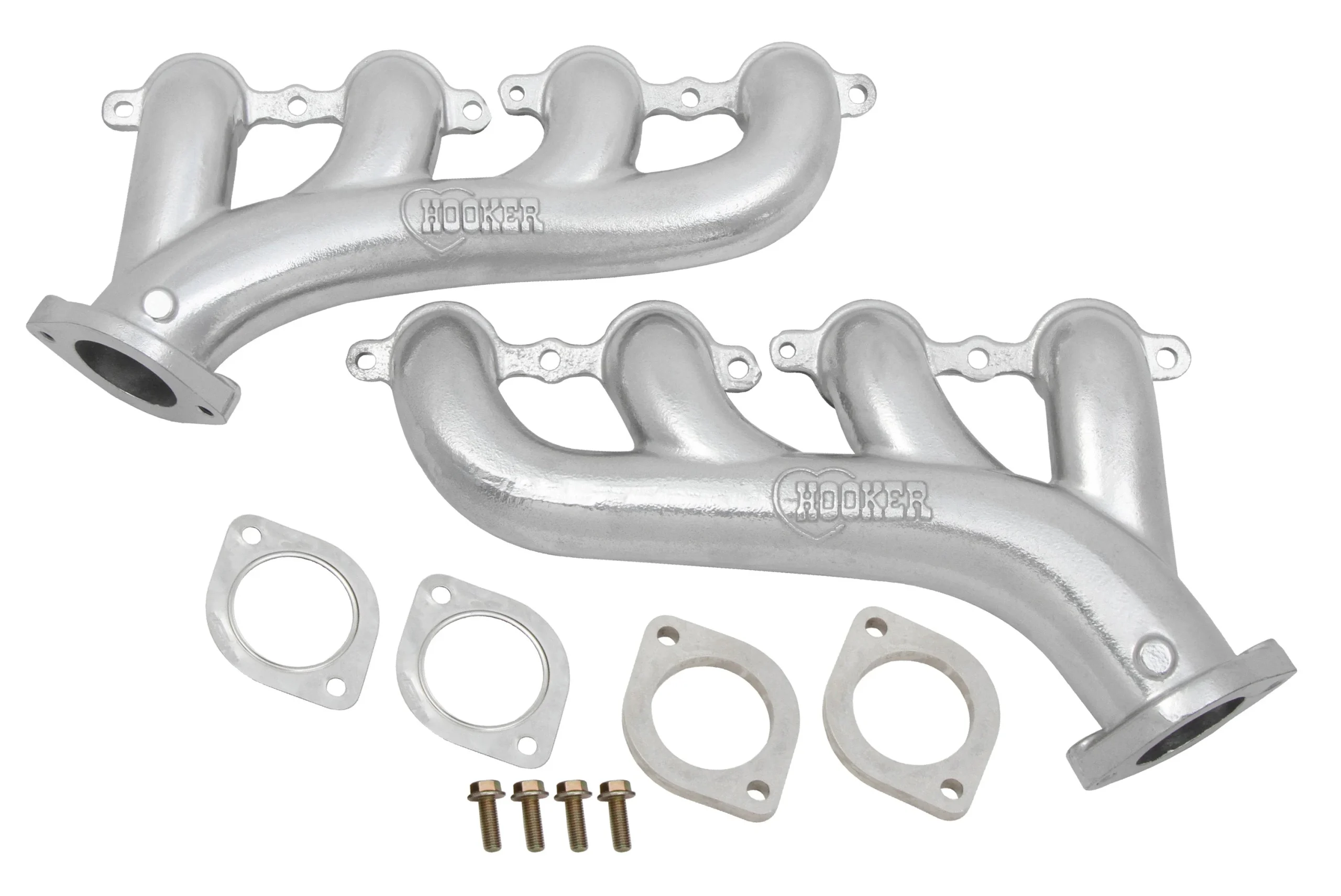 Hooker BlackHeart LS Swap Exhaust Manifolds - Silver Ceramic Finish