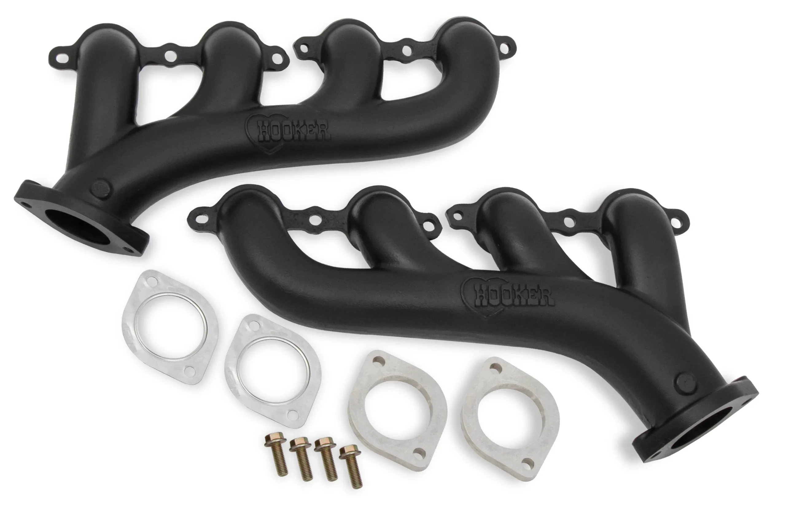 Hooker BlackHeart LS Swap Exhaust Manifolds - Black Ceramic Finish
