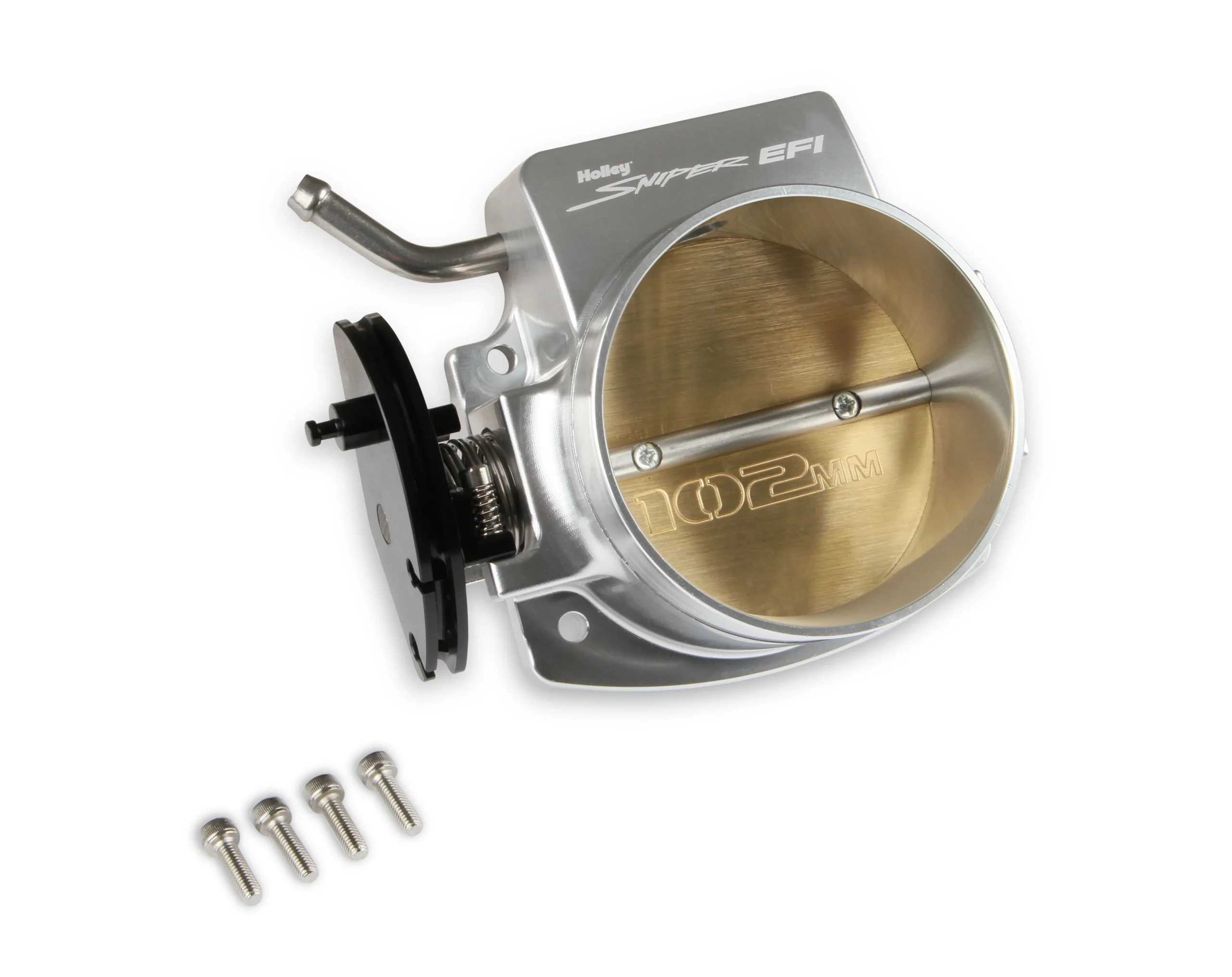 102MM Throttle Body LS Engine, Silver with GM IAC provision