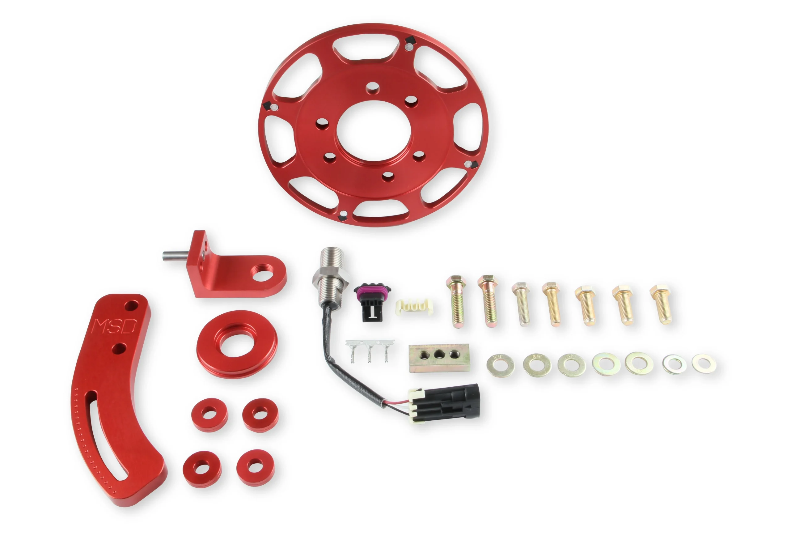 MSD Crank Trigger Wheel Kit - Flying Magnet - Hall-Effect  - SBC - 7 in.
