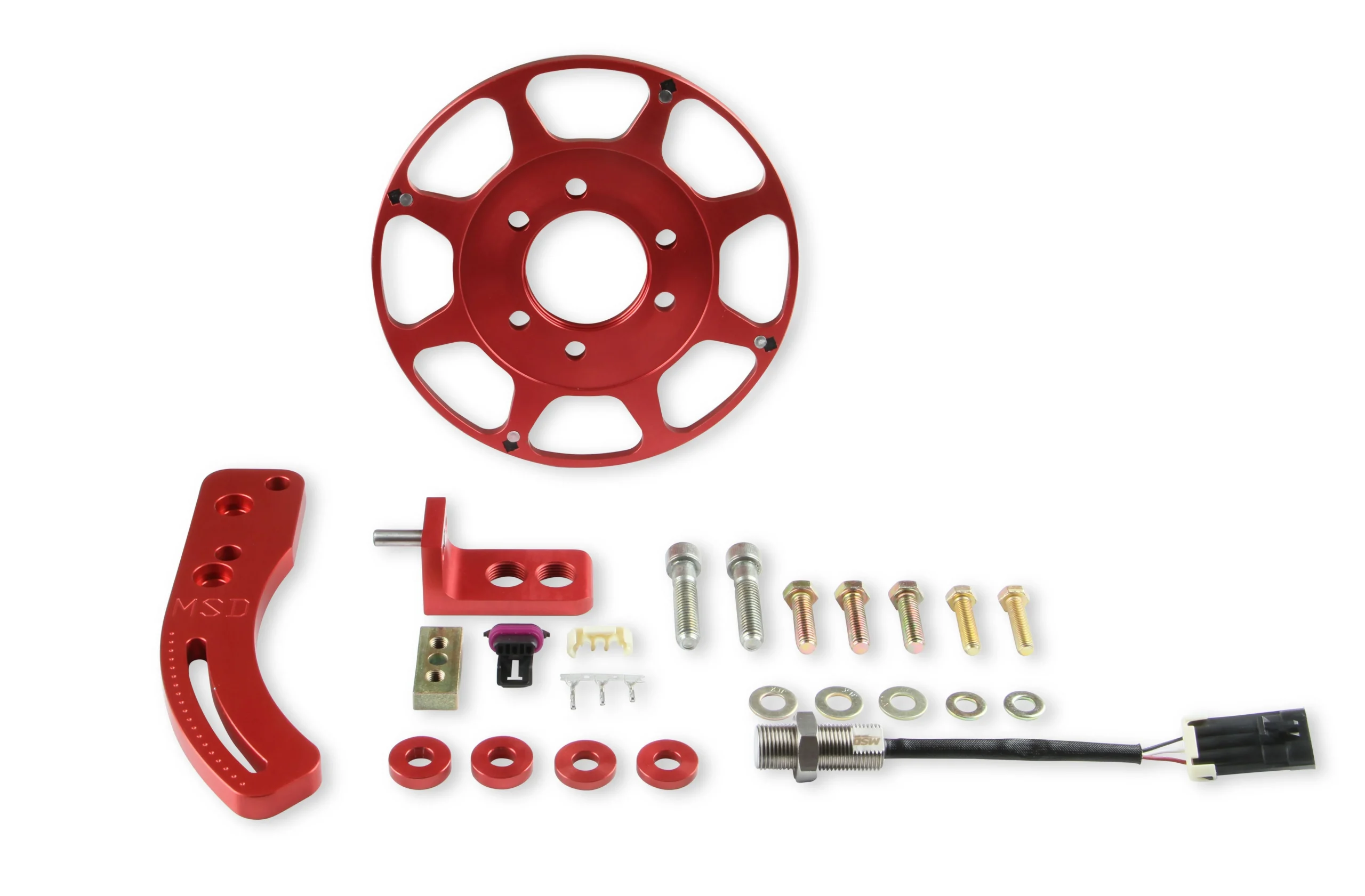 MSD Crank Trigger Wheel Kit - Flying Magnet - Hall-Effect  - BBC - 8 in.