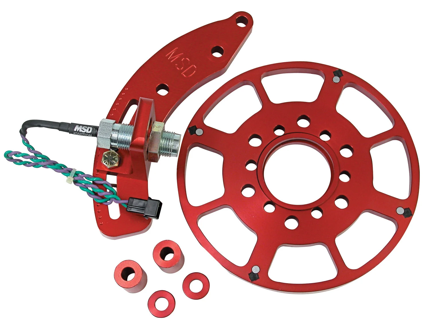 Crank trigger kit for use with MSD 6/7/8-Series Ignition - Red