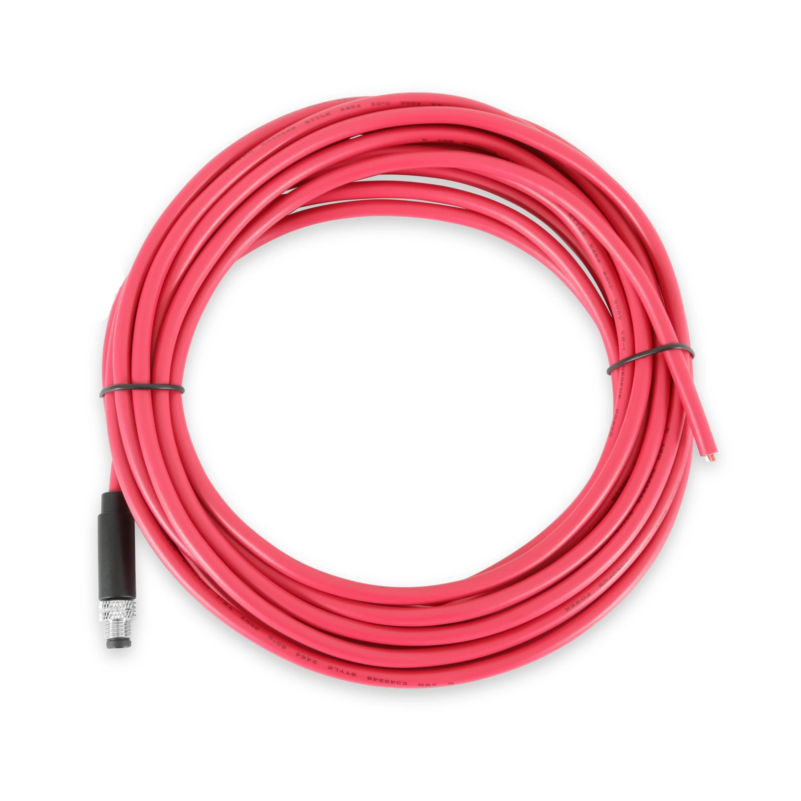 Power Cable for Power/RPM Harness, Red, 240" Unterminated