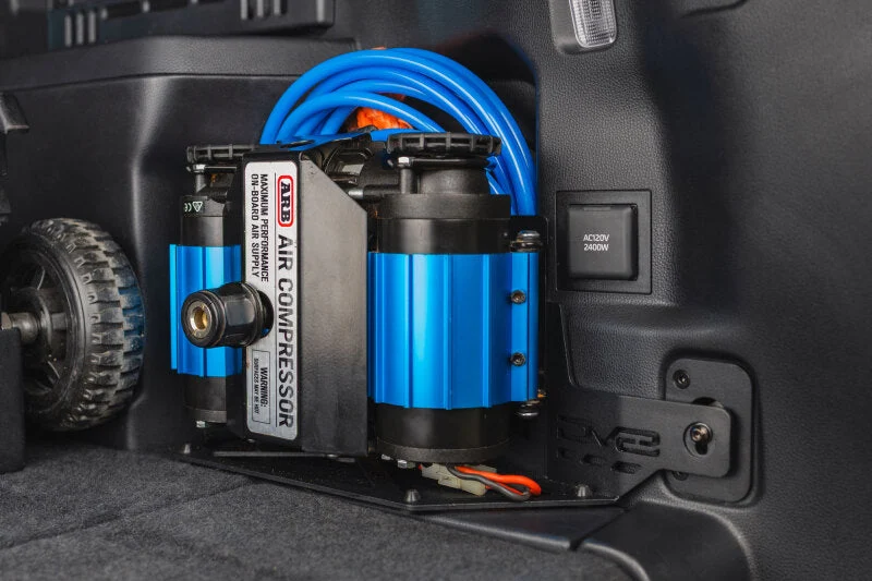DV8 Offroad 25-26 Toyota 4Runner i-Force MAX Compressor Mount - Micro Texture Black Powder Coat
