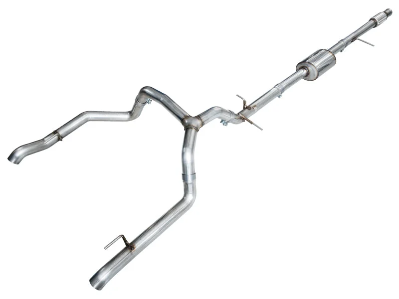 AWE Tuning 4th Gen GM 1500 5.3L 0FG Cat-Back Split Rear Exit (w/ Bumper Cutouts) - OE Tips