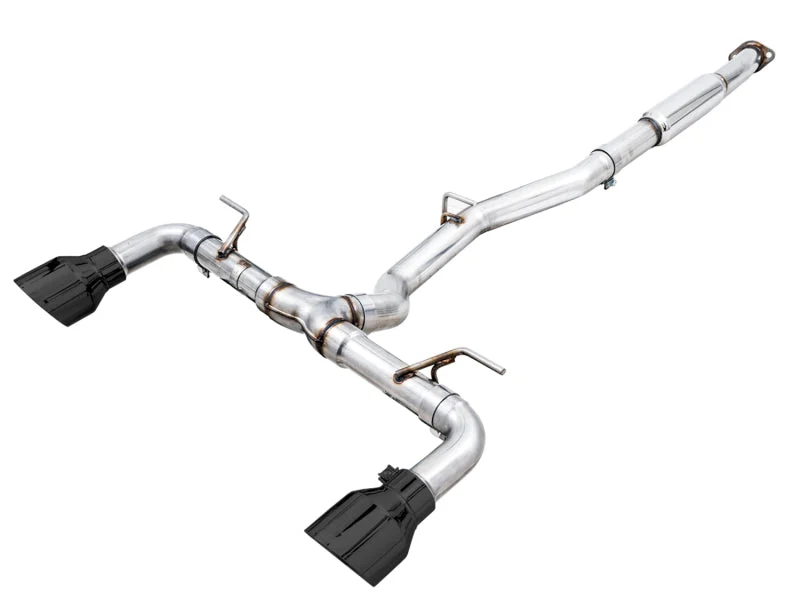 AWE Tuning Subaru BRZ / Toyota GR86 / Toyota 86 Track Edition Cat-Back Exhaust- Diamond Black Tips