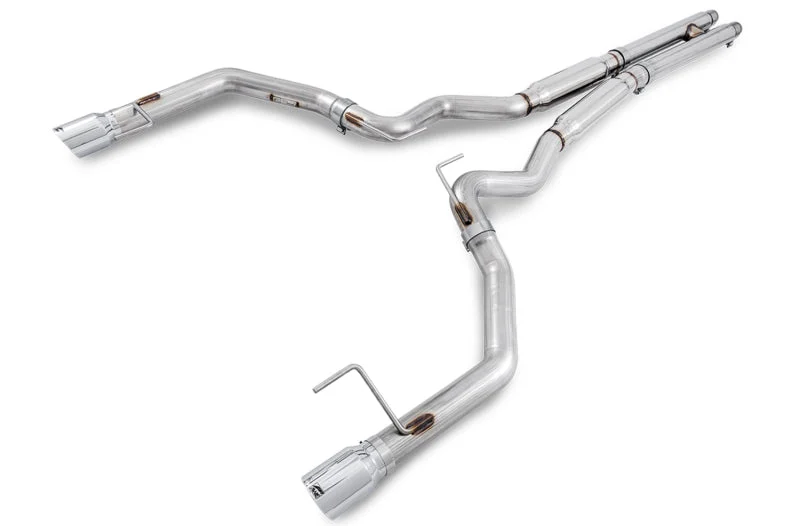 AWE Tuning S550 Mustang GT Cat-Back Exhaust - Track Edition (Chrome Silver Tips)