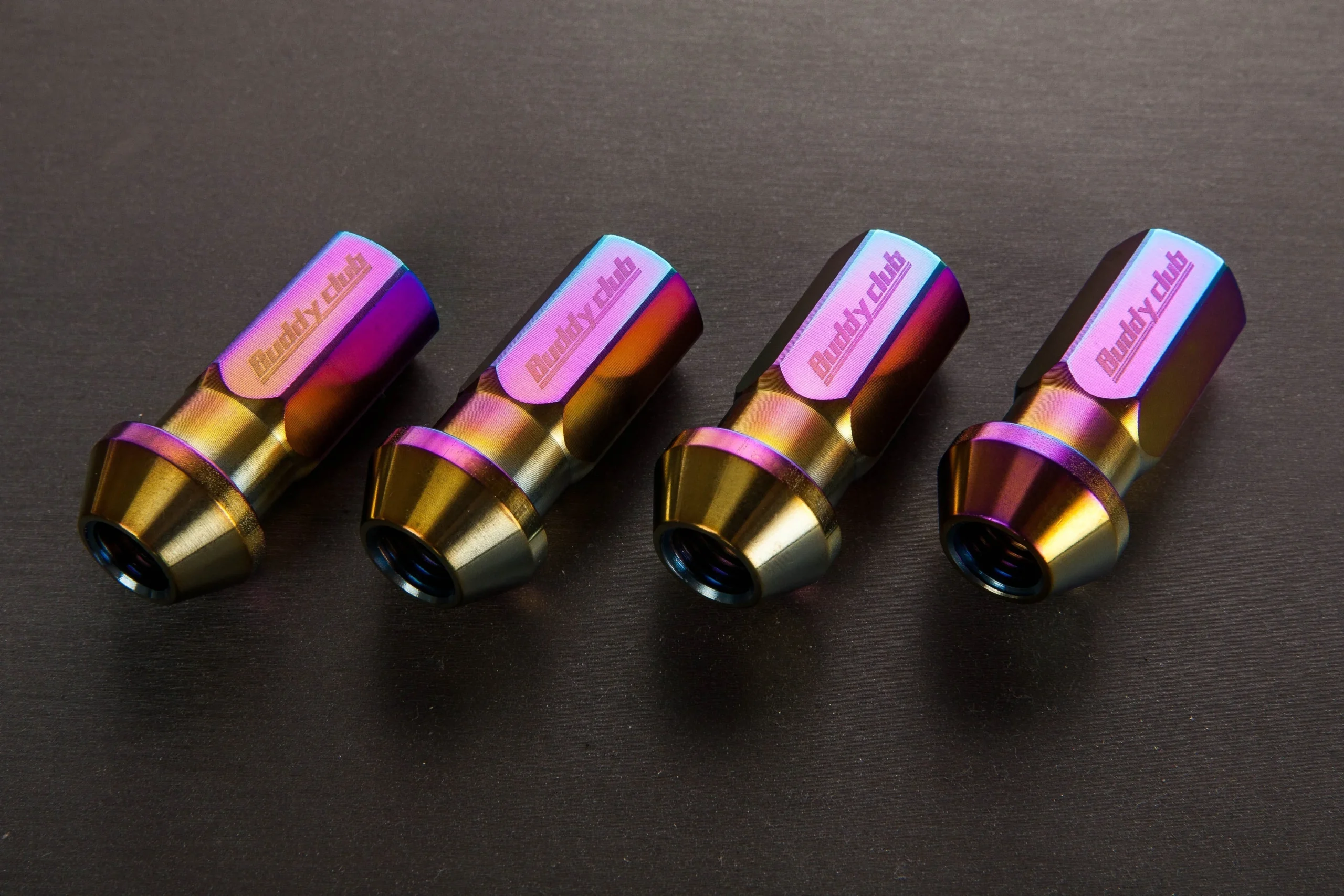 Buddy Club - Lug Nut 12mm x1.25mm Titanium color (Inconel 625) 4pcs (BC01-LN12125625)