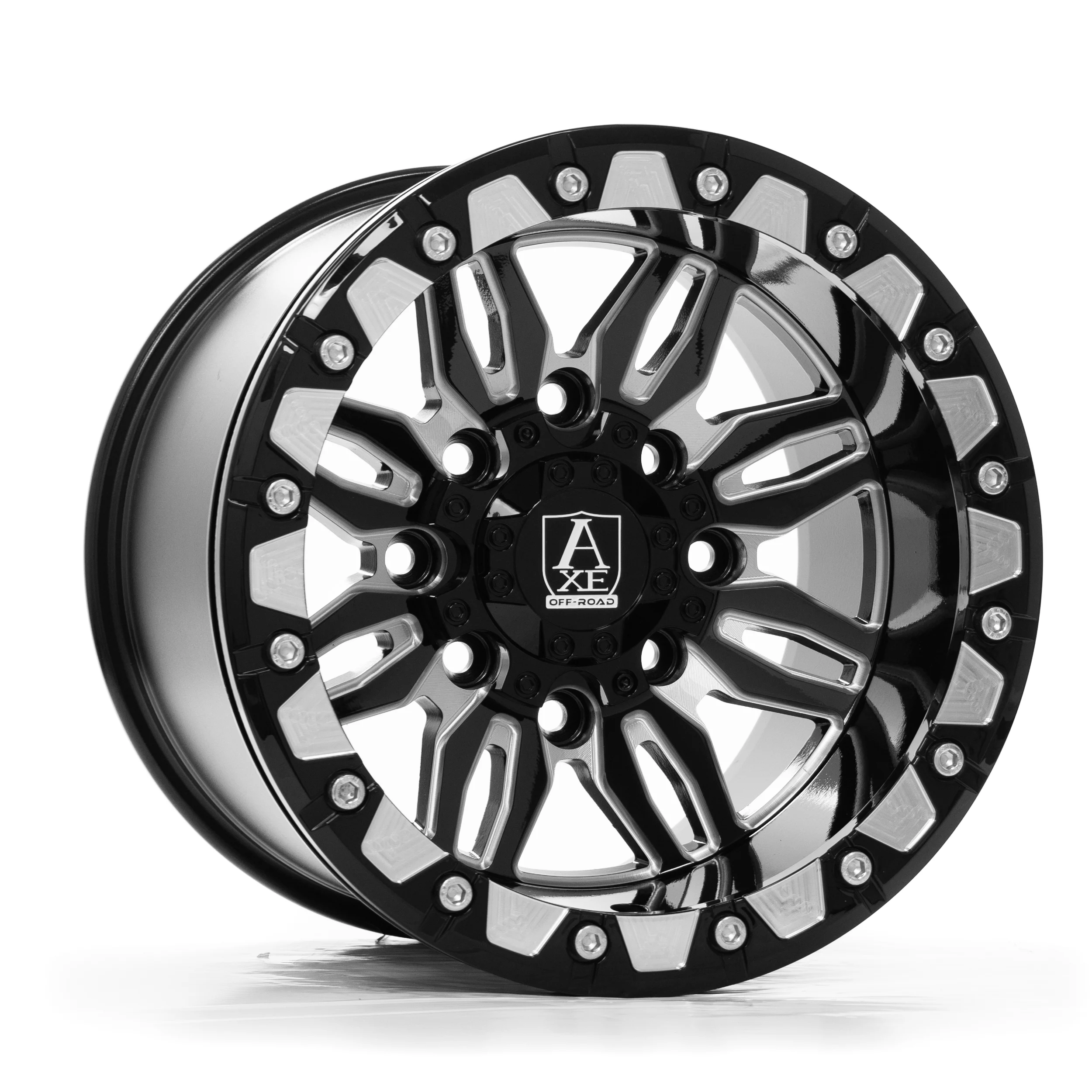 AXE OFF-ROAD UTV CERUS UTV bead-lock GLOSS BLACK MILLED 15x10 ET.0 4x137,4x156