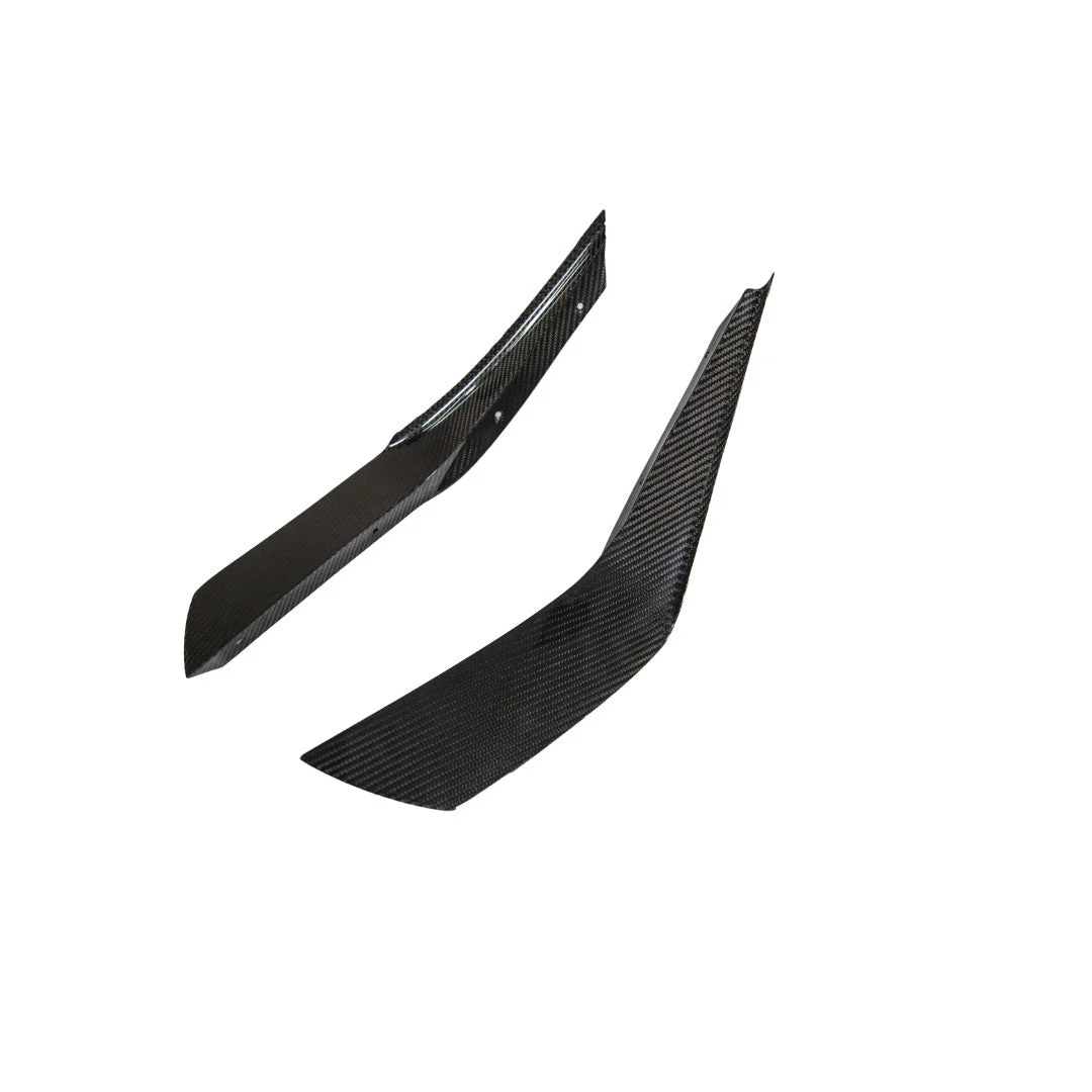 Ford Mustang S650 Carbon Fiber Dark Horse Front Bumper Canards 2024 - Current