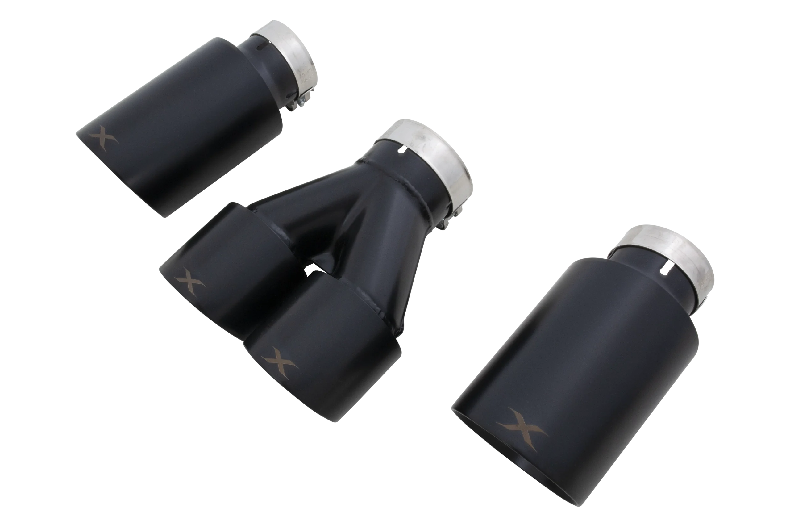 XForce Matte Black Exhaust Tip Set | 2023+ Toyota GR Corolla (ESTCGTIPSBK)