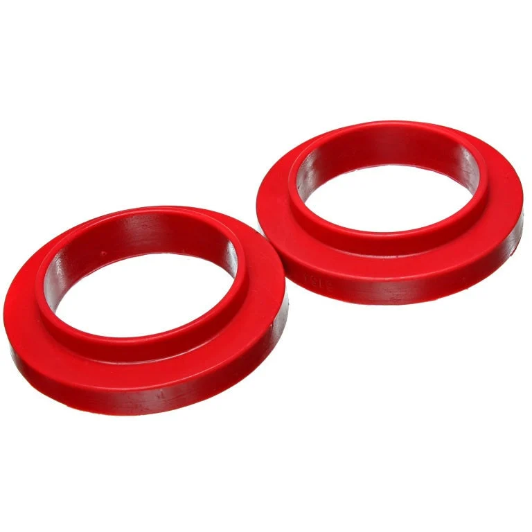 Energy Suspension Universal 3 3/4in ID 25 7/16in OD 3/4in H Red Coil Spring Isolators (2 per set)