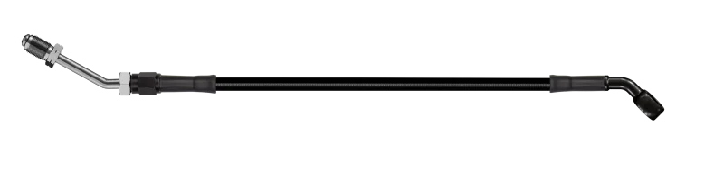 Goodridge 68in Universal Clutch Line w/Black Zinc Fittings & Black Hose - 45Deg Banjo w/M10 Fitting