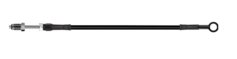 Goodridge 76in Universal Clutch Line w/Black Zinc Fittings & Black Hose - Straight Banjo 7/16 UNF