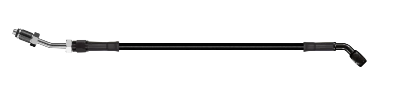 Goodridge 76in Universal Clutch Line w/Blk Zinc Fittings & Blk Hose - 45Deg Banjo w/20Deg 7/16 UNF