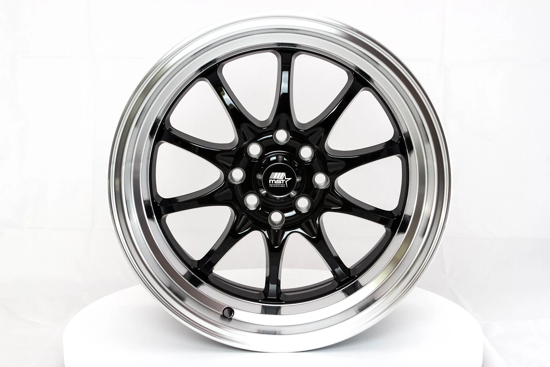 MT11 - Black w/Machine Lip - 16x8.0 4x100/4x114.3 Offset +15