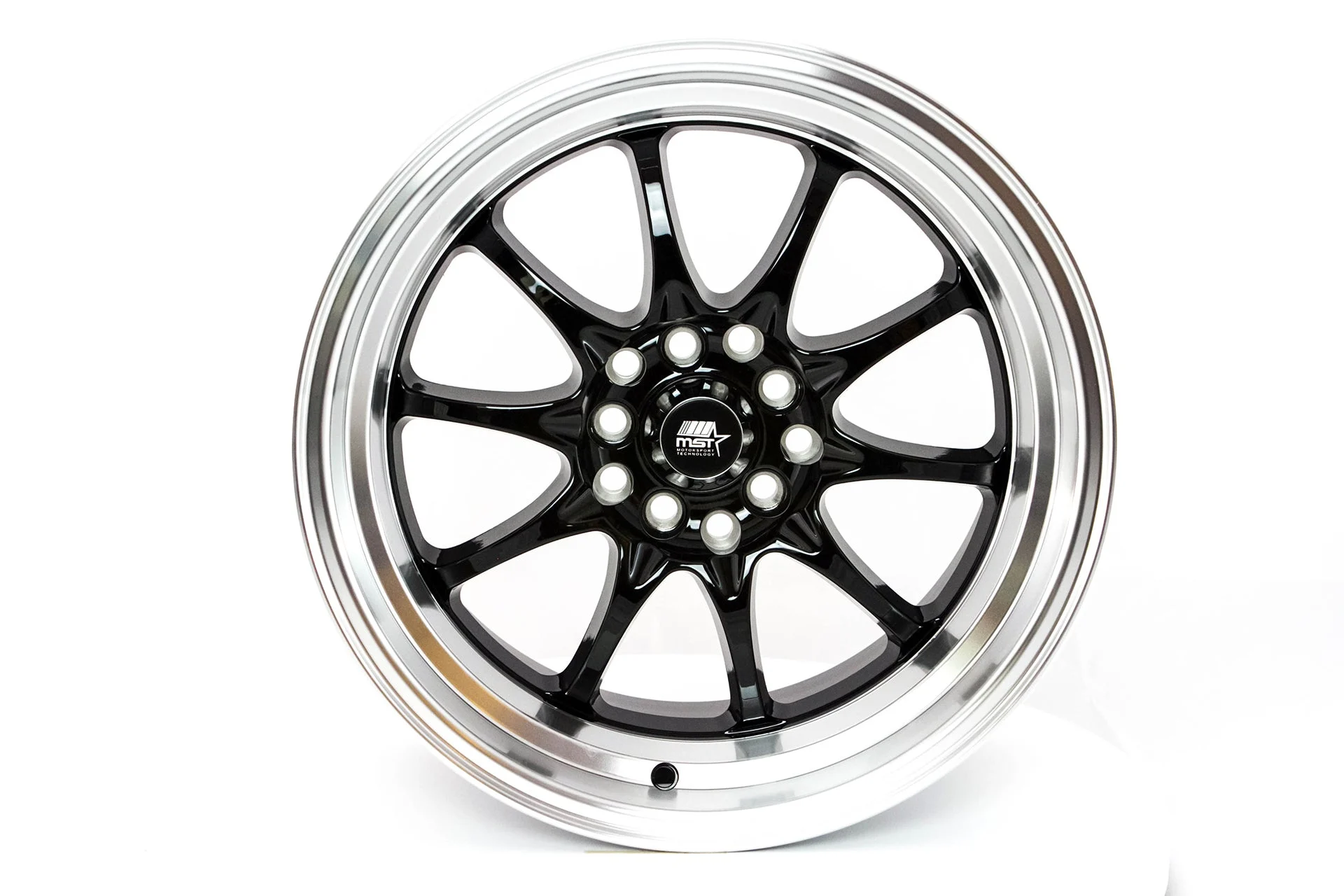 MT11 - Black w/Machine Lip - 16x8.0 5x100/5x114.3 Offset +15