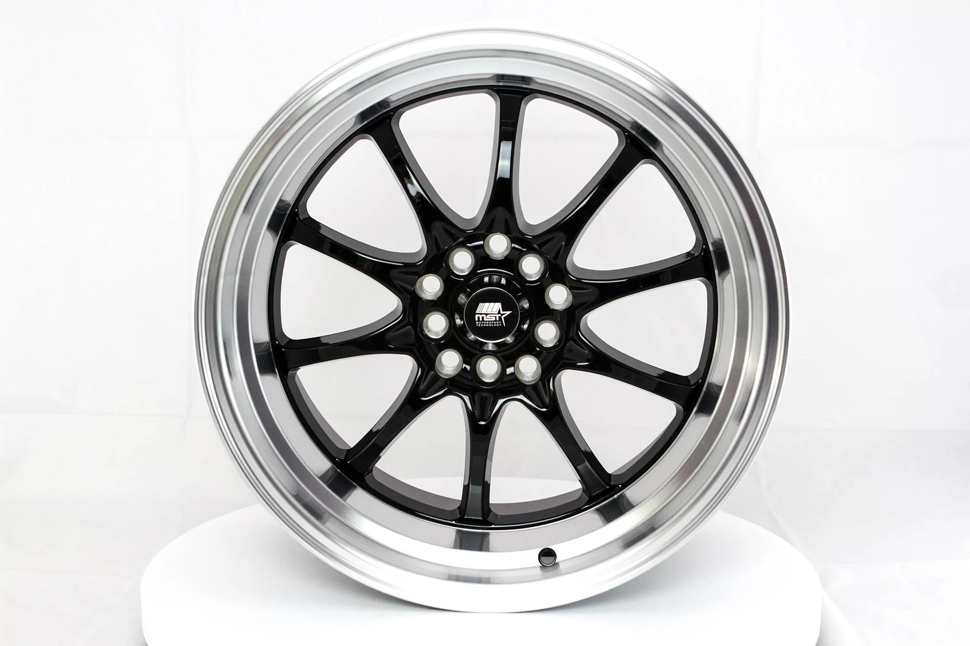 MT11 - Black w/Machine Lip - 17x9.0 5x100/5x114.3 Offset +20