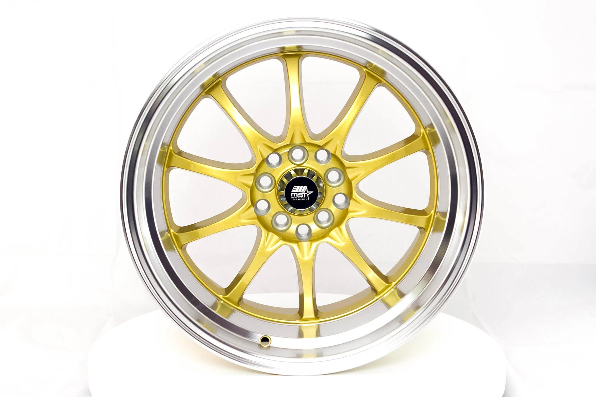 MT11 - Gold w/Machined Lip - 17x9.0 5x100/5x114.3 Offset +20