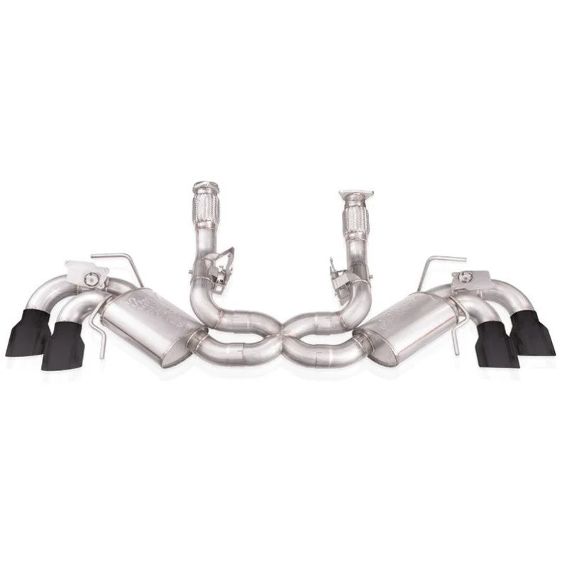 Stainless Works 20-21 Chevrolet Corvette C8 6.2L Legend Cat-Back Exhaust w/ Matte Black Tips